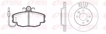 8141.01 REMSA Комплект тормозов, дисковый тормозной механизм