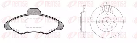 8331.00 REMSA Комплект тормозов, дисковый тормозной механизм