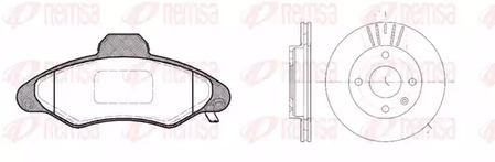 8331.01 REMSA Комплект тормозов, дисковый тормозной механизм