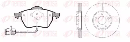 8390.01 REMSA Комплект тормозов, дисковый тормозной механизм