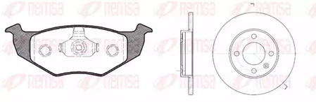 8609.03 REMSA Комплект тормозов, дисковый тормозной механизм