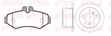 8733.00 REMSA Колодки тормозные дисковые