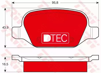 GDB1396DTE TRW Колодки тормозные дисковые