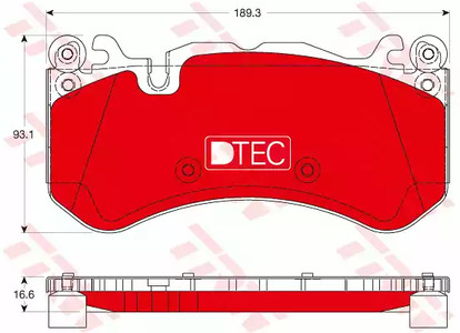 GDB1734DTE TRW Колодки тормозные дисковые