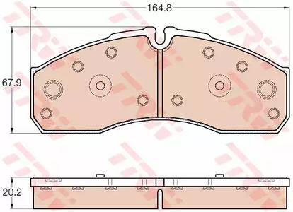 GDB3567 TRW Колодки тормозные дисковые