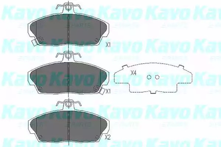 KBP-2006 KAVO PARTS Колодки тормозные дисковые