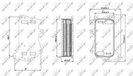 Масляный радиатор NRF 31282