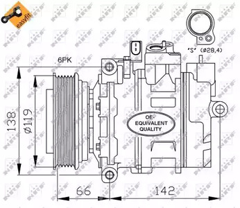 Компрессор кондиционера NRF 32111