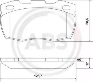 36696 A.B.S. Колодки тормозные пер LAND ROVER DEFENDER