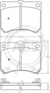 36727 A.B.S. КОЛОДКИ тормозные