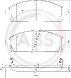 37081 A.B.S. Колодки торм пер Nissan X-Trail