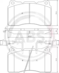 37106S A.B.S. Колодки тормозные дисковые