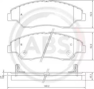 37137 A.B.S. Колодки торм пер Kia Sportage 97-04