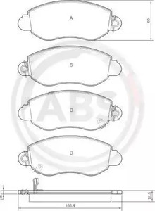 37294 A.B.S. Колодки торм пер Ford Transit 00- зад непривод 37294