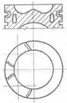 Поршень двигателя NURAL 8744310800