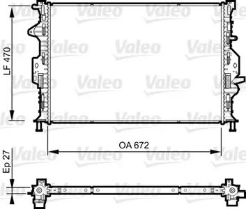 Радиатор охлаждения двигателя VALEO 735374