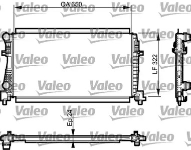 Радиатор охлаждения двигателя VALEO 735557