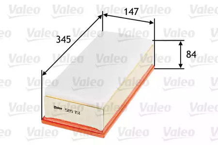 Воздушный фильтр VALEO 585151