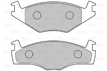 301128 VALEO Колодки тормозные дисковые