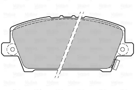 301803 VALEO Колодки тормозные дисковые