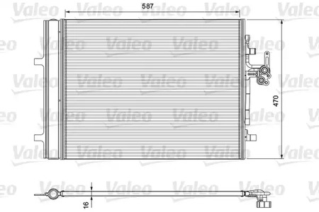 Радиатор кондиционера VALEO 814318