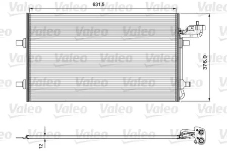 Радиатор кондиционера VALEO 814324