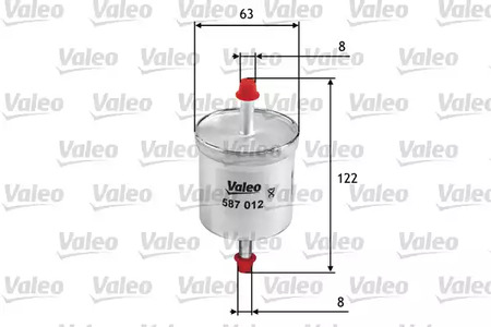 587012 VALEO Топливный фильтр