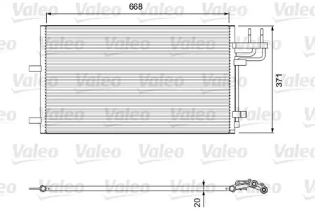 Радиатор кондиционера VALEO 818046