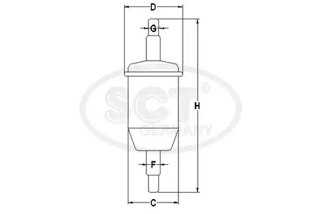 Фото 2 ST337 SCT GERMANY Топливный фильтр