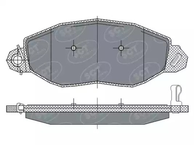 SP281PR SCT Germany КОЛОДКИ ПЕРЕДНИЕ ТР 00- (RWD)