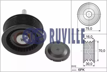 56725 RUVILLE Ролик ручейкового ремня