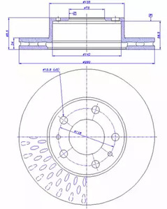 142.173 CAR Диск тормозной