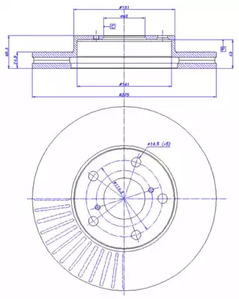 142.683 CAR Диск тормозной