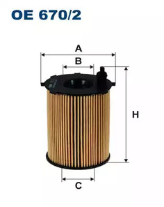 OE 670/2 FILTRON Масляный фильтр