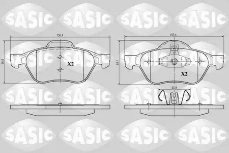 6214019 SASIC Колодки тормозные дисковые