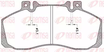 JCA245.00 KAWE Колодки тормозные дисковые