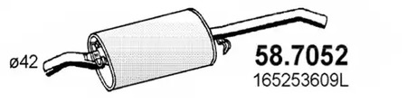 Глушитель ASSO 58.7052