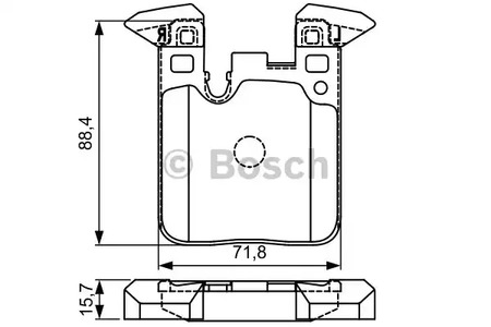 0986495335 BOSCH Тормозные колодки