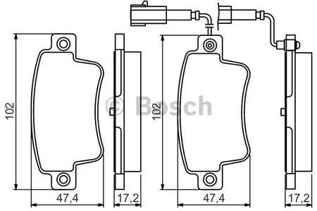 Тормозные колодки BOSCH 0986495355