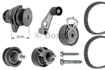 1987946417 BOSCH Ремкомплект привода ГРМ с помпой