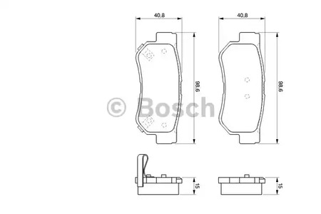 Тормозные колодки BOSCH 0 986 424 728