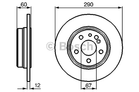 тормозные диски BOSCH 0986478607