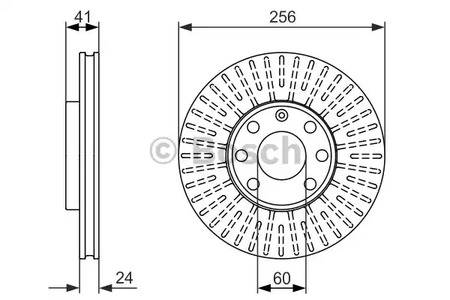 0986479855 BOSCH Диск тормозной