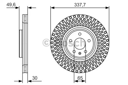 0986479C90 BOSCH Диск тормозной