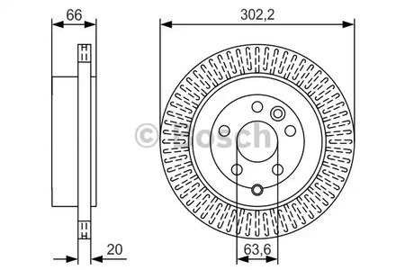 0986479U44 BOSCH Диск тормозной