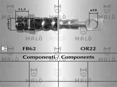 81026 MALÒ Шланг тормозной