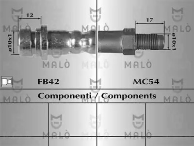 80966 MALÒ Шланг тормозной