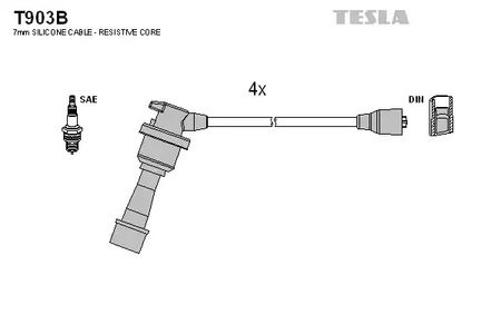 Провода зажигания TESLA T903B