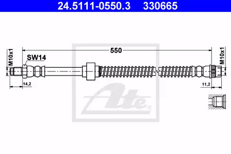 Тормозные трубки ATE 24-5111-0550-3