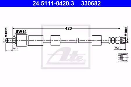 24-5111-0420-3 ATE Тормозные трубки